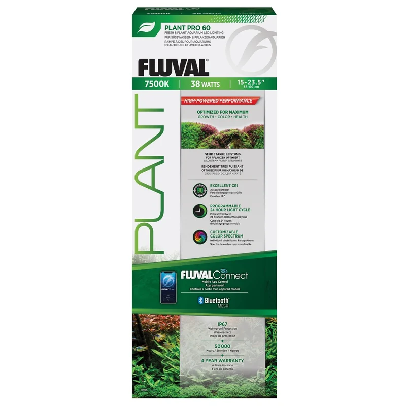 Rampe d’éclairage à DEL Plant Pro 60 Fluval - 38 W - 38-60 cm (15-23,5 po)