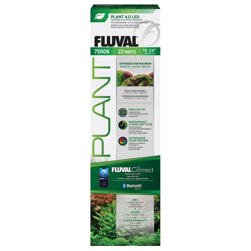 Rampe d’éclairage à DEL Plant 4.0 Fluval - 22 W - 38-63 cm (15-24 po)