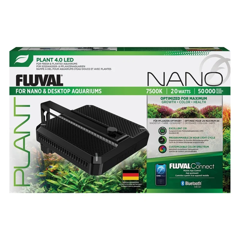 Lampe à DEL Plant 4.0 Nano Fluval - 20 W - 14,7 x 14,7 cm (5,7 x 5,7 po)
