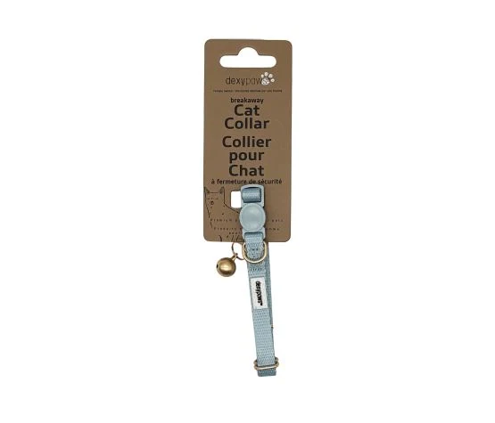 Dexypaws Collier En Polyester Pour Chat, Bleu Ciel
