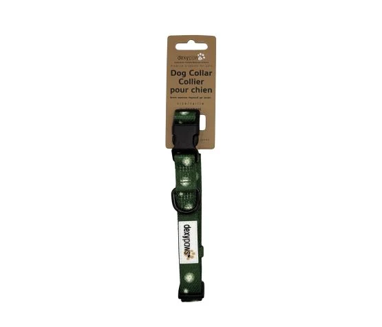 Dexypaws Collier En Polyester Pour Chien, Vert à Motifs De Marguerites