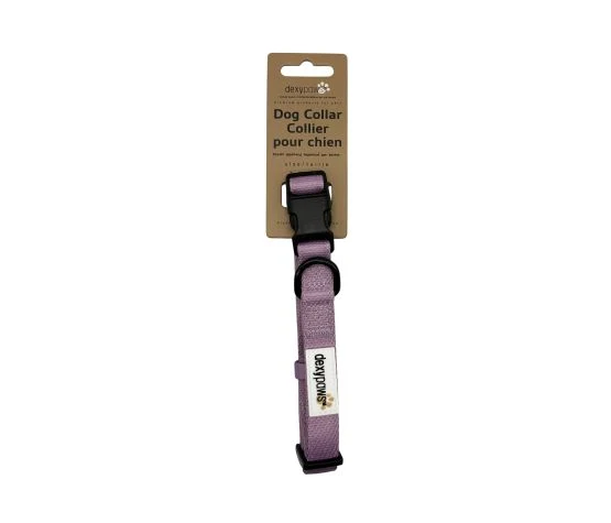 Dexypaws Collier En Polyester Pour Chien, Lavande Poudrée