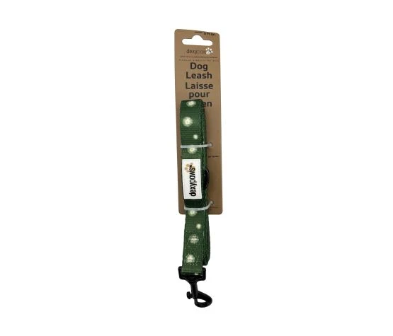 Dexypaws Laisse En Polyester Pour Chien, Verte à Motifs De Marguerites 5'