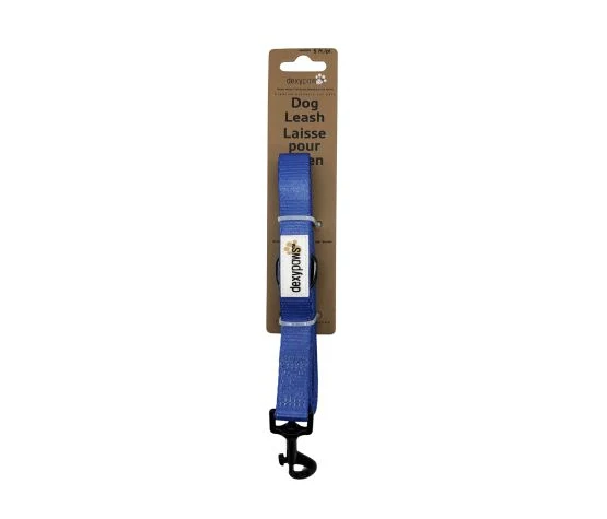 Dexypaws Laisse En Polyester Pour Chien, Bleu Cobalt 5'