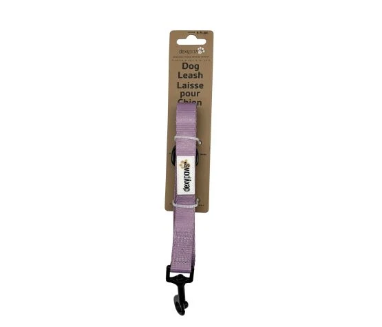 Dexypaws Laisse En Polyester Pour Chien, Lavande Poudrée 5'