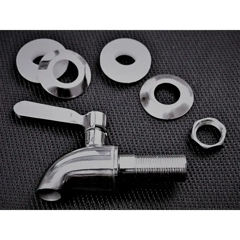 Robinet en inox ou acier inoxydable pour fontaine filtrante stéfani en terre cuite