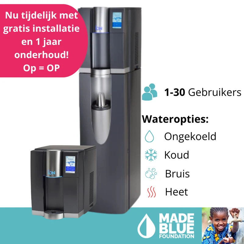 Fontaine à eau ION | Eau froide, chaude et/ou gazeuse | 30 l/h | À poser ou sur pied