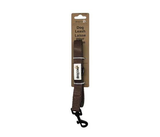 Dexypaws Laisse En Polyester Pour Chien, Espresso 5'
