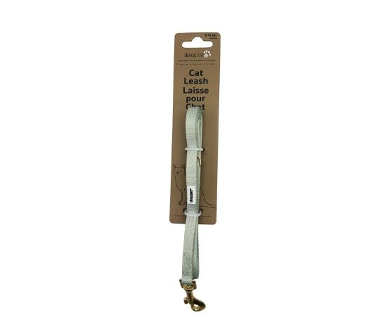 Dexypaws Laisse En Polyester Pour Chat, Vert Sauge 5'
