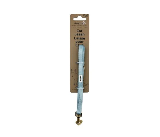Dexypaws Laisse En Polyester Pour Chat, Bleu Ciel 5'