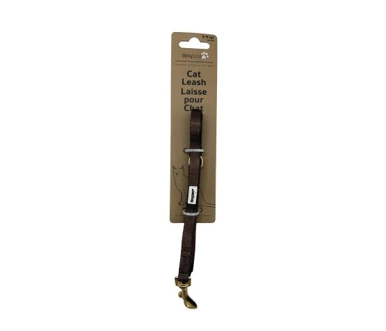 Dexypaws Laisse En Polyester Pour Chat, Espresso 5'