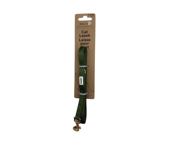 Dexypaws Laisse En Polyester Pour Chat, Verte 5'