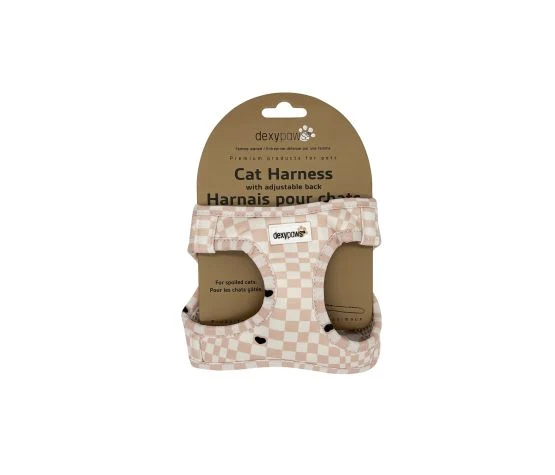 Dexypaws Harnais En Néoprène Pour Chat, Motifs à Carreaux Et Coeurs