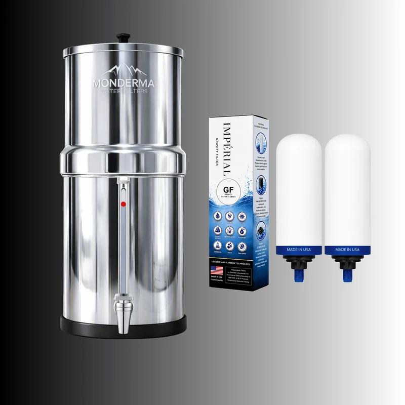 Monderma Travel 5,6 L – 2 filtres Imperial GF et robinet avec niveau