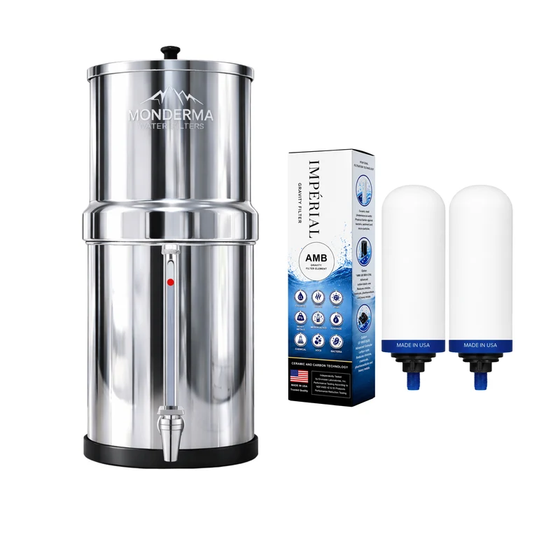 Monderma Travel 5,6 L – 2 filtres Imperial AMB et robinet avec niveau