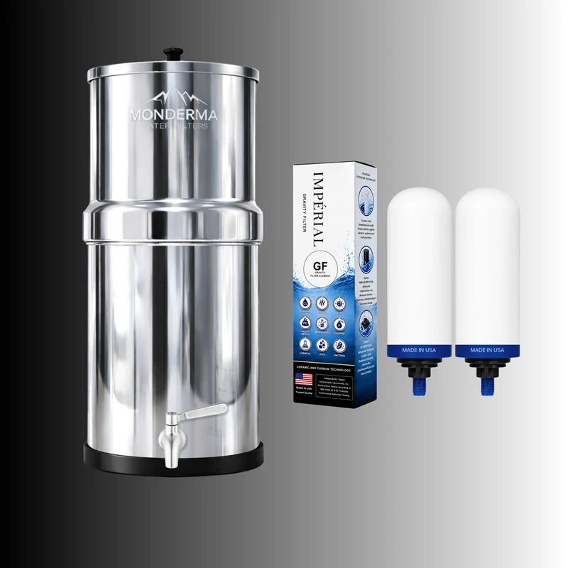 Monderma Big 8,5 L – 2 filtres Imperial GF et robinet inox
