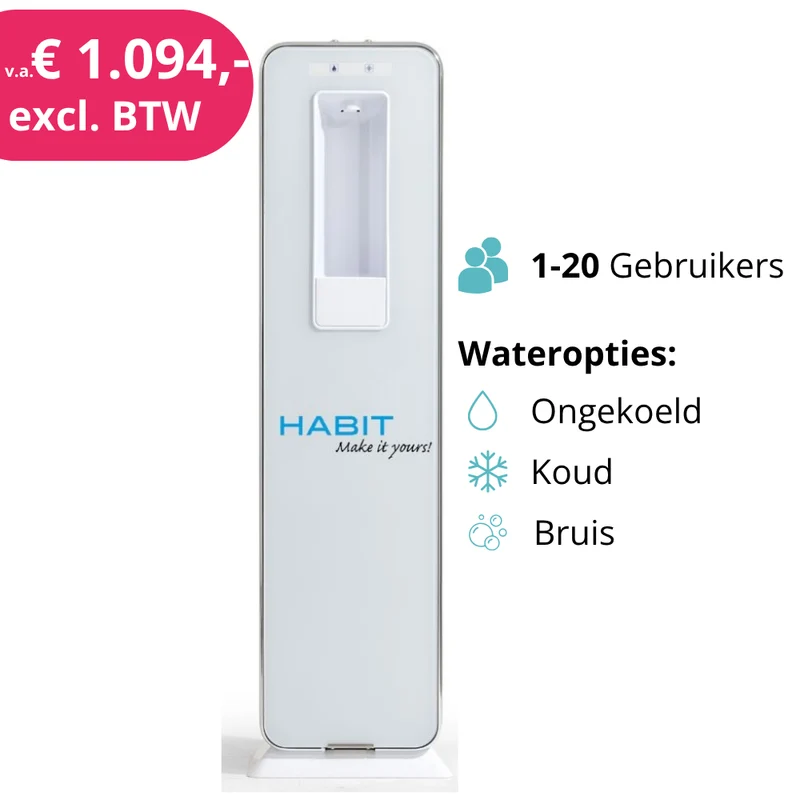 Fontaine à eau Habit Flat | Pose libre ou murale | 18,5 l/h