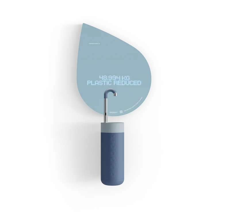 Robinet d'eau Dopper - un robinet d'eau avec un message durable
