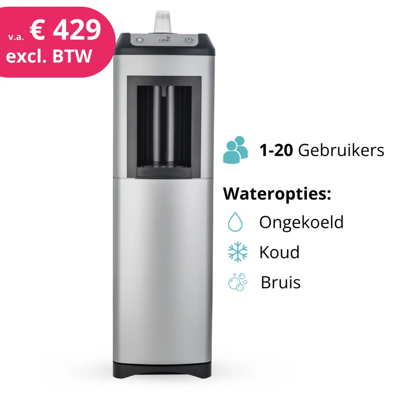 Fontaine à eau Oasis Kalix – Fontaine à eau économique avec technologie de refroidissement direct | 1 à 20 utilisateurs (20 L/heure)