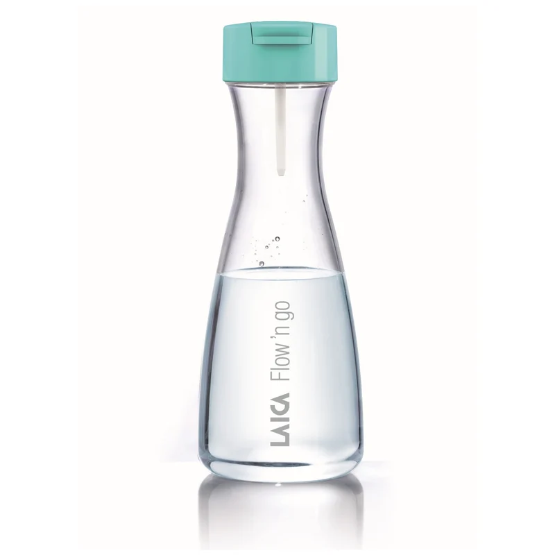 Bouteille d'eau Laica Flow'n Go avec 1 filtre à eau à disque rapide - filtrez pendant que vous versez