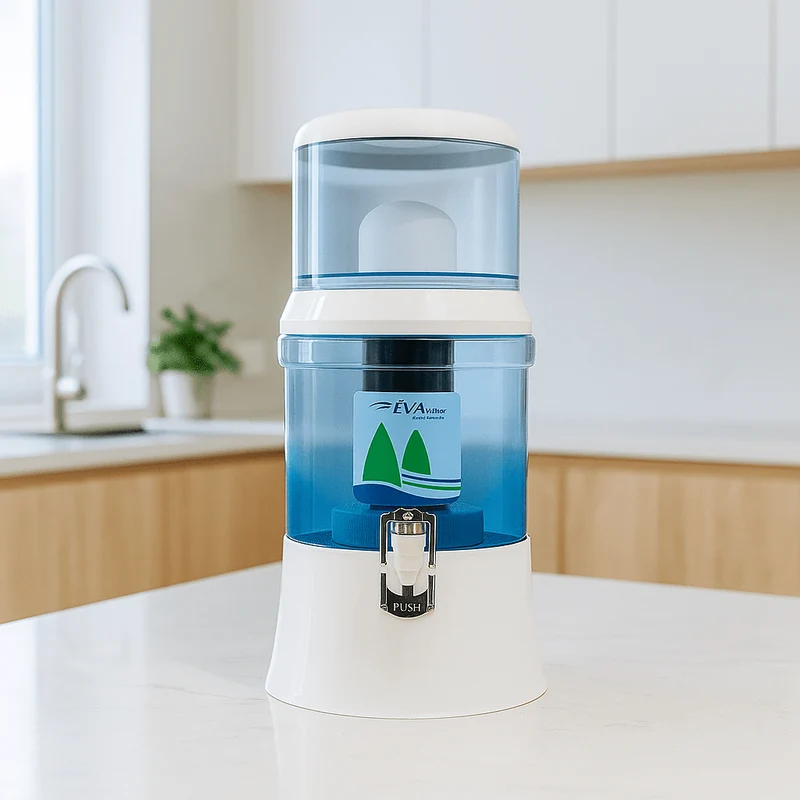 Fontaine EVA BEP 7 L – Cuve inférieure en verre et kit magnétique