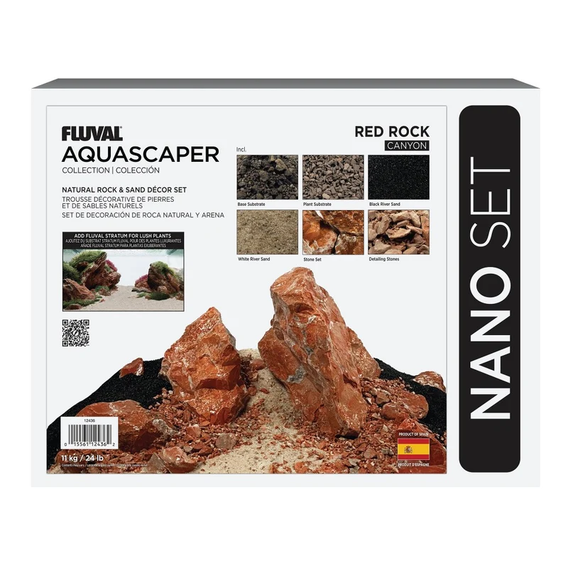 Trousse décorative Fluval de pierres et de sables - Red Rock