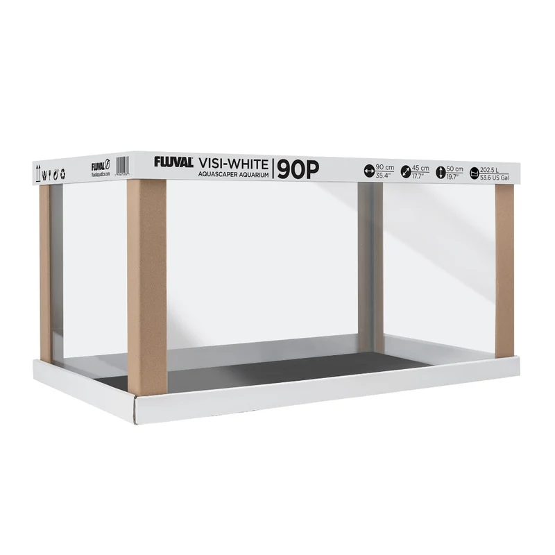 Aquarium Visi-White 90P Fluval - 202,5 L (53,6 gal US)