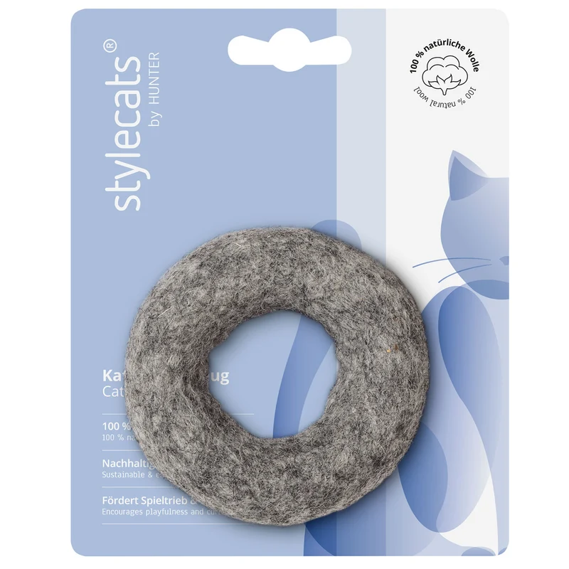 Katzenspielzeug Filzring
