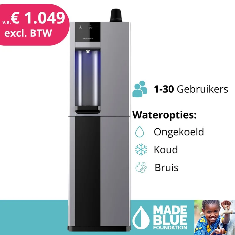 Fontaine à eau Habit Elite sur secteur, eau froide/ambiante ou eau froide/ambiante/gazeuse | 1 à 30 utilisateurs (30 litres/heure)