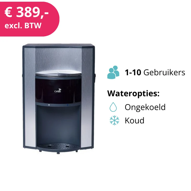 Fontaine à eau sur secteur modèle de table Onyx froide/ambiante | 1 à 10 utilisateurs (4,6 litres/heure)