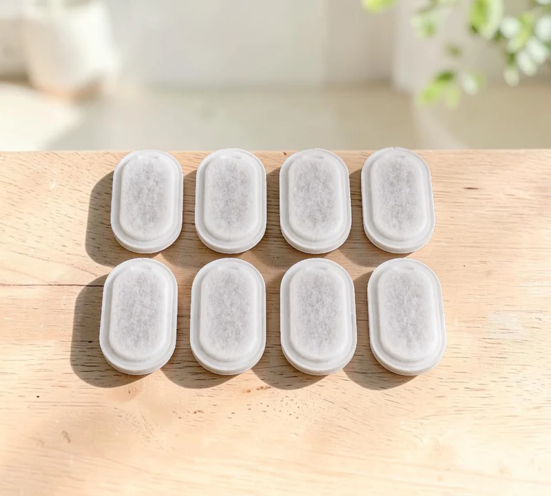 Filtres fontaine à eau chat — lot de 8 (modèle inox)