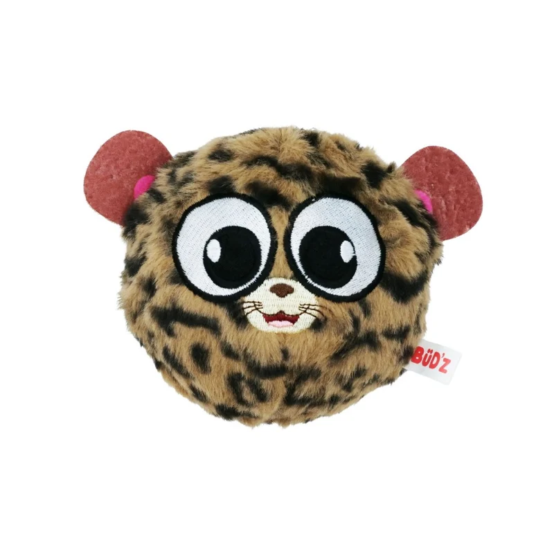 Bud'z Jouet en caoutchouc pour chien - Balle à pointes - Enveloppée - Guépard - 10 cm