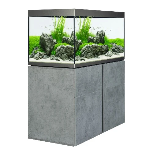 Ensemble Aquarium équipé Siena Fluval 272 L (72 gal US) et meuble gris béton