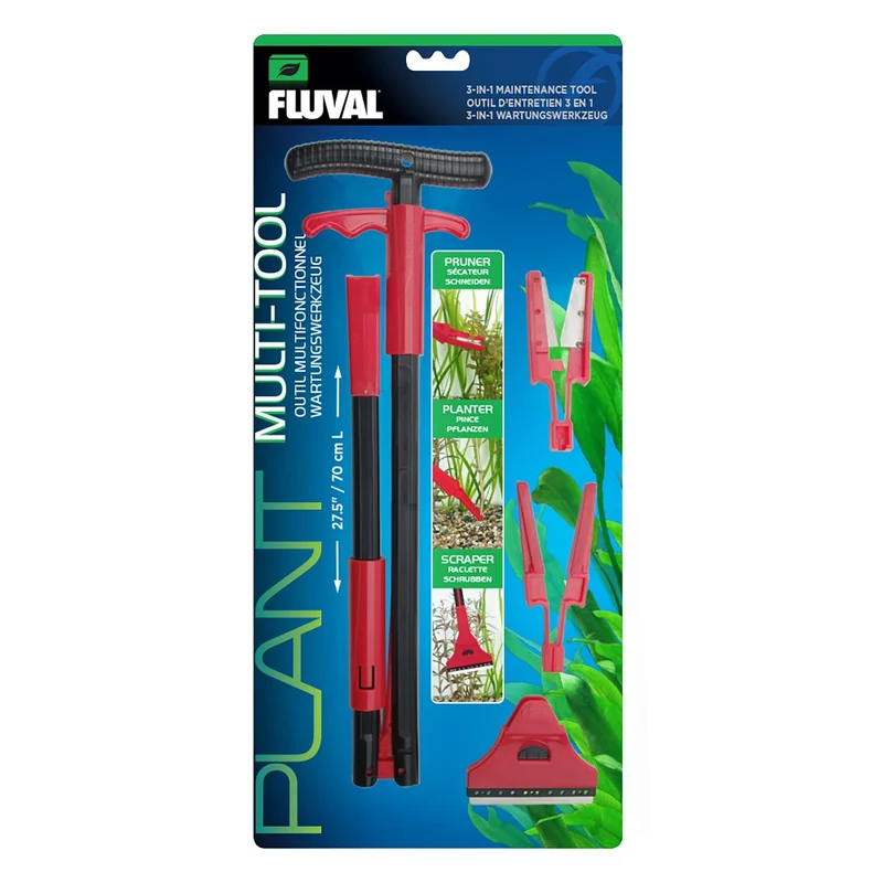 Fluval Outil 3 en 1 pour l’entretien des plantes - 70 cm (27,5 po)