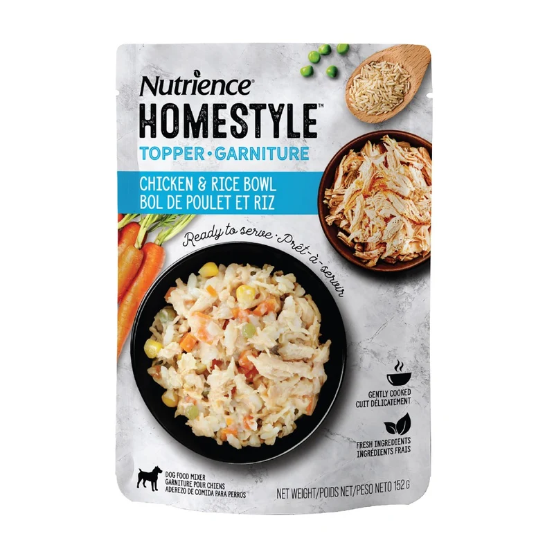 Nutrience garnitures Style maison pour chiens - Poulet et riz - 152 gr