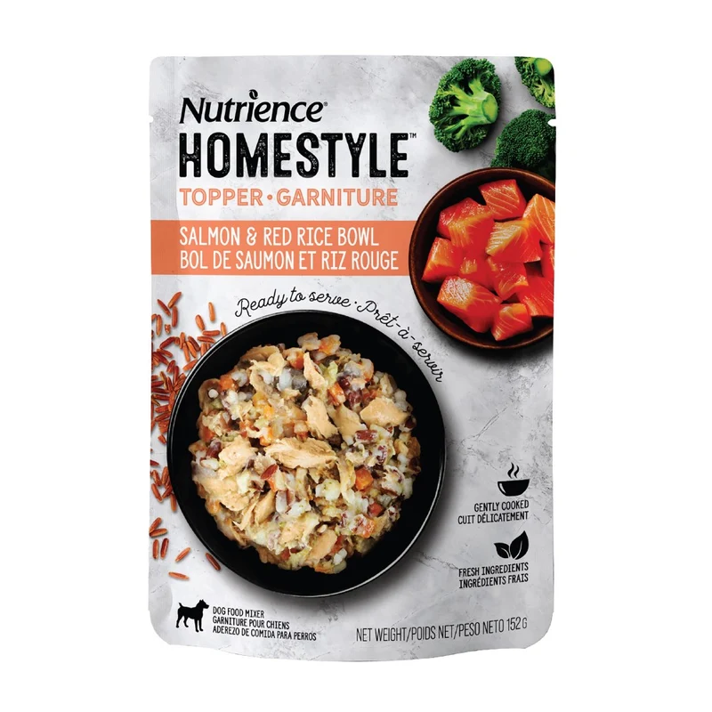 Nutrience garnitures Style maison pour chiens - Saumon et riz rouge - 152 gr