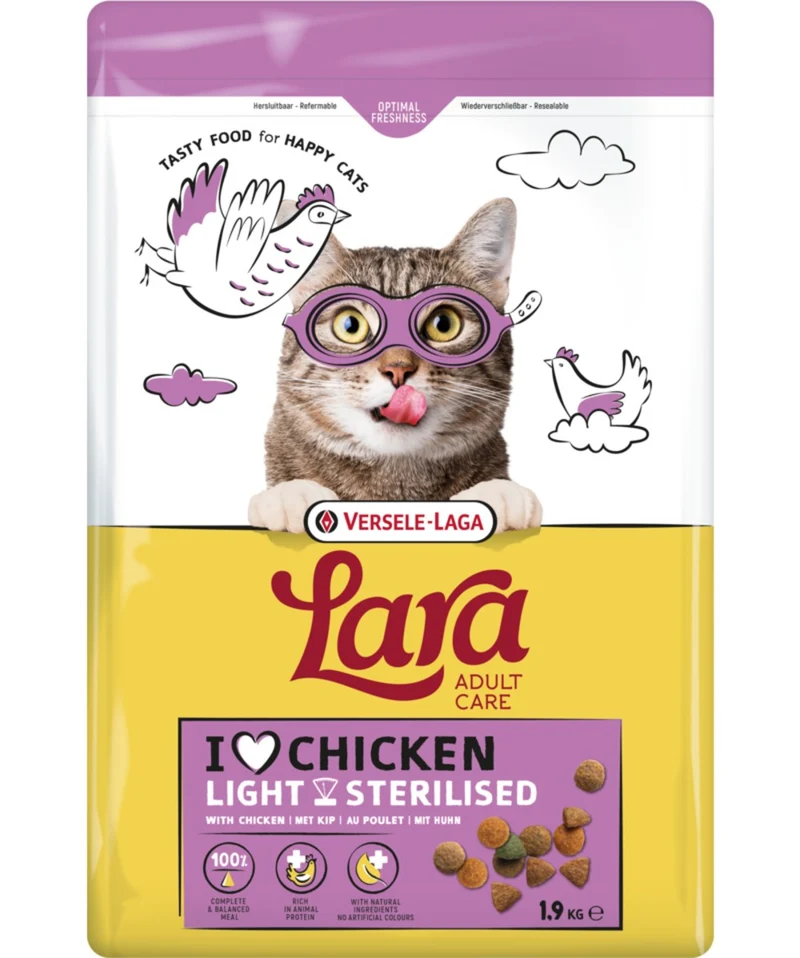 Versele-Laga Nourriture pour chat adulte stérilisé Lara - Saveur de poulet