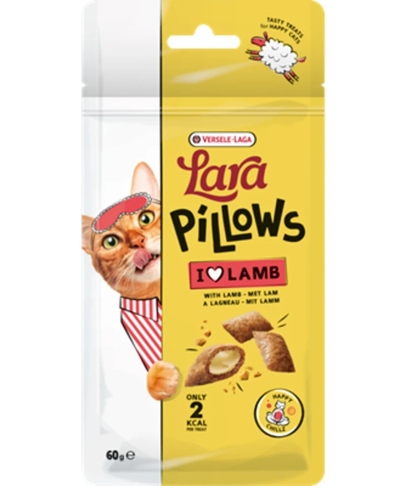 Versele-Laga Friandises pour chats Lara Pillows - Détente - Agneau - 60 gr