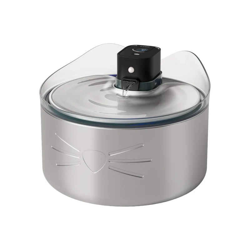 Catit PIXI Abreuvoir sans fil en acier inoxydable avec clarificateur UVC - 5 L (1,3 gal)