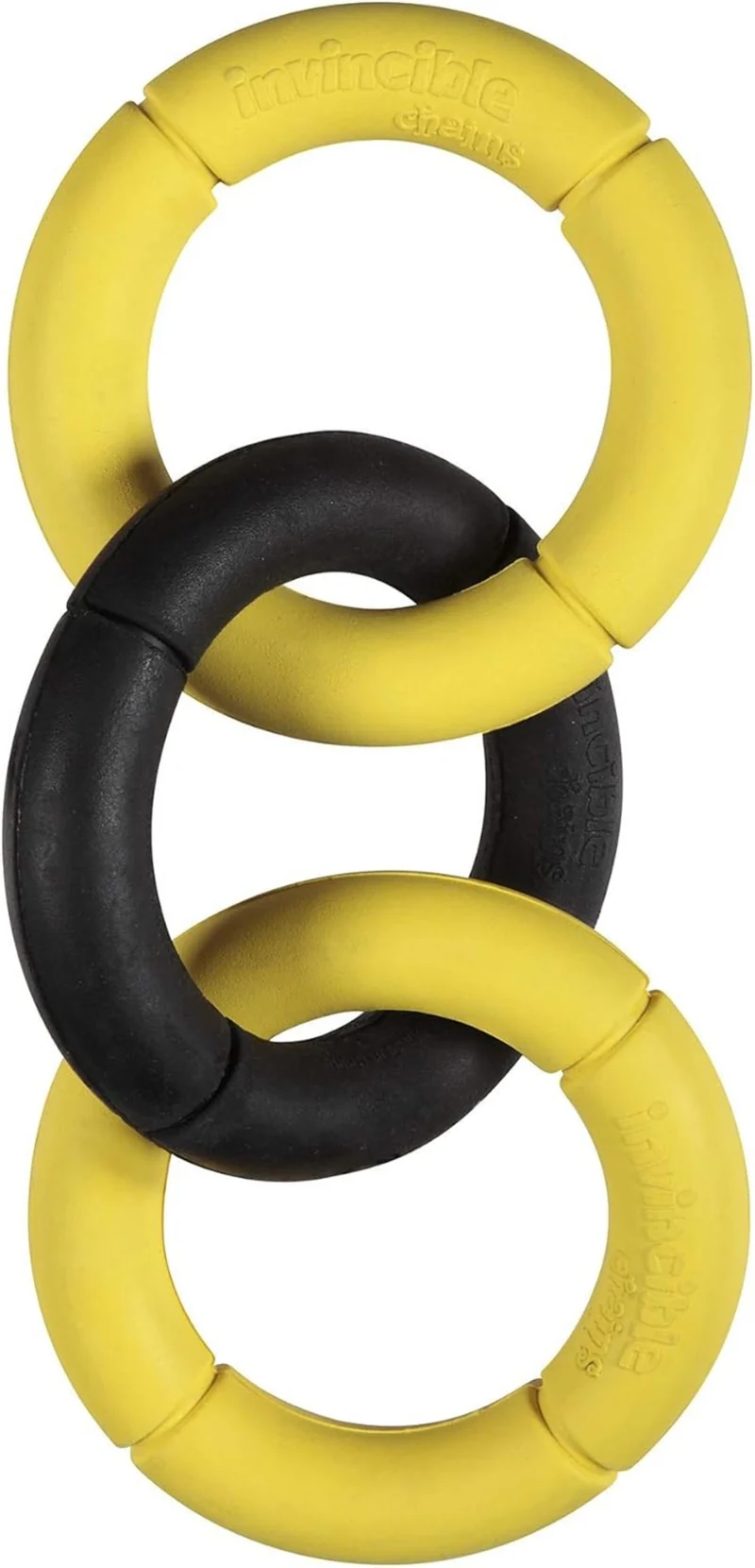 JW Pet Jouet pour chiens en caoutchouc naturel - Chaines Invincible Triple