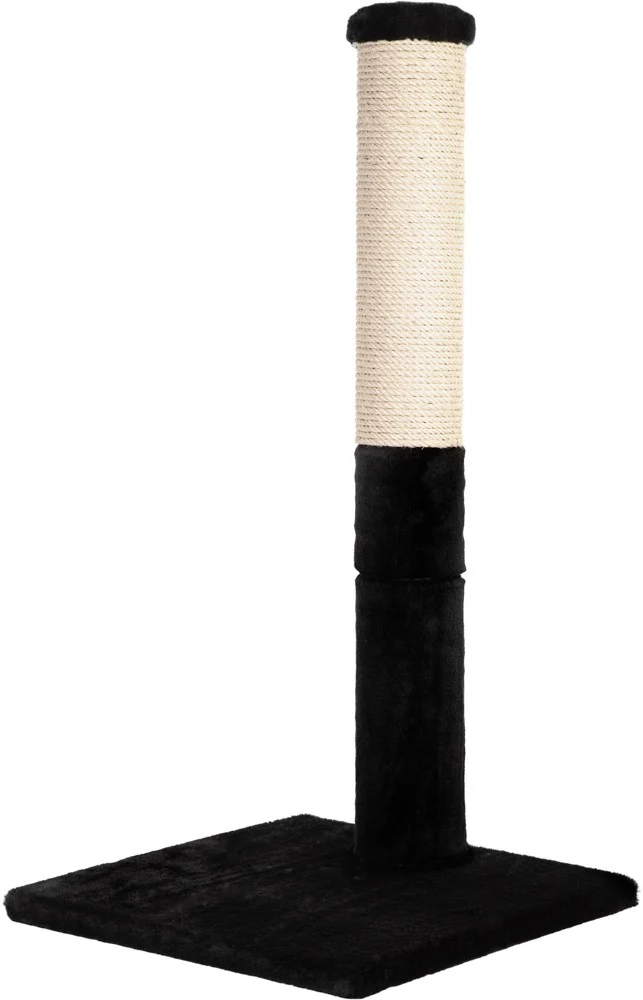 Noba Evolution - 4 en 1 Griffoir Évolutif - Fausse fourrure noire / Corde beige naturelle