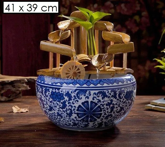 Fontaine zen d'intérieur bambou
