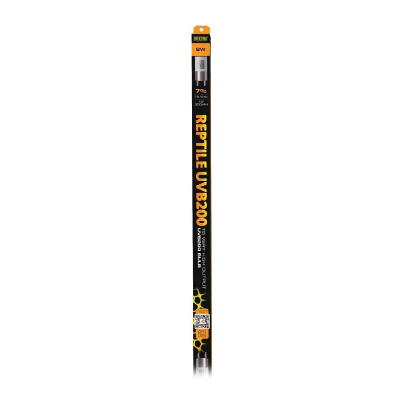 Exo Terra Ampoule linéaire T5 Reptile UVB200 à rendement très élevé - 8 W - 300 mm (12 po)
