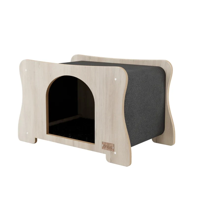 Noba Origin La Maison Hamac - Hamac et cachette griffable pour chat - Gris