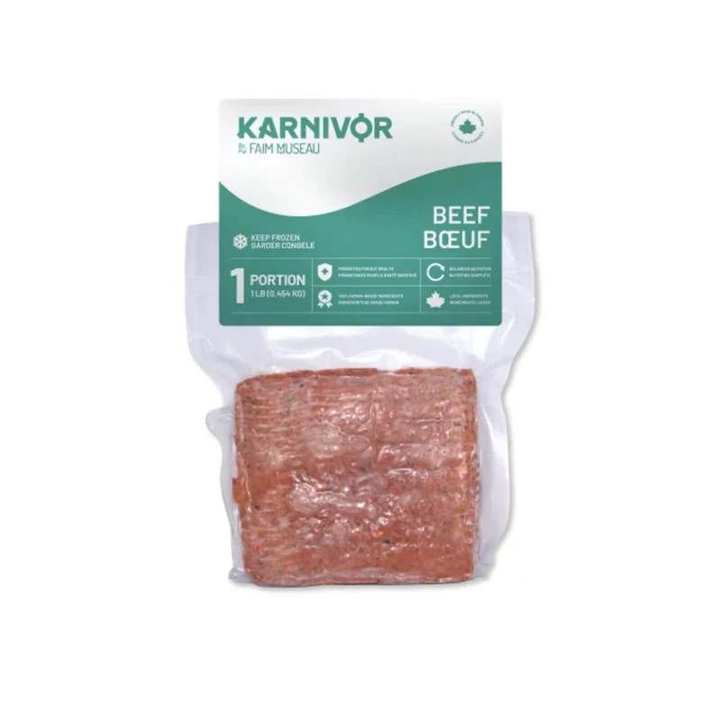 Nourriture crue pour chien Karnivor - Boeuf