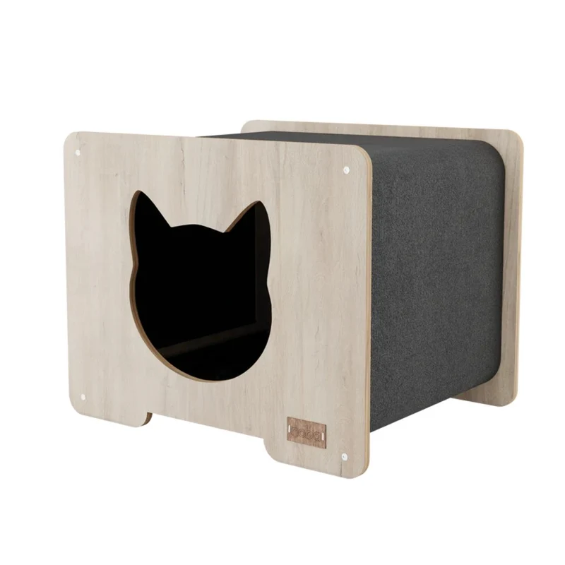 Noba Origin La hutte Noba - Cachette griffable pour chat - Gris