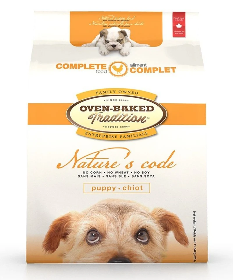 Oven-Baked Tradition Nature's Code nourriture sèche pour chiot - Poulet 25 lbs
