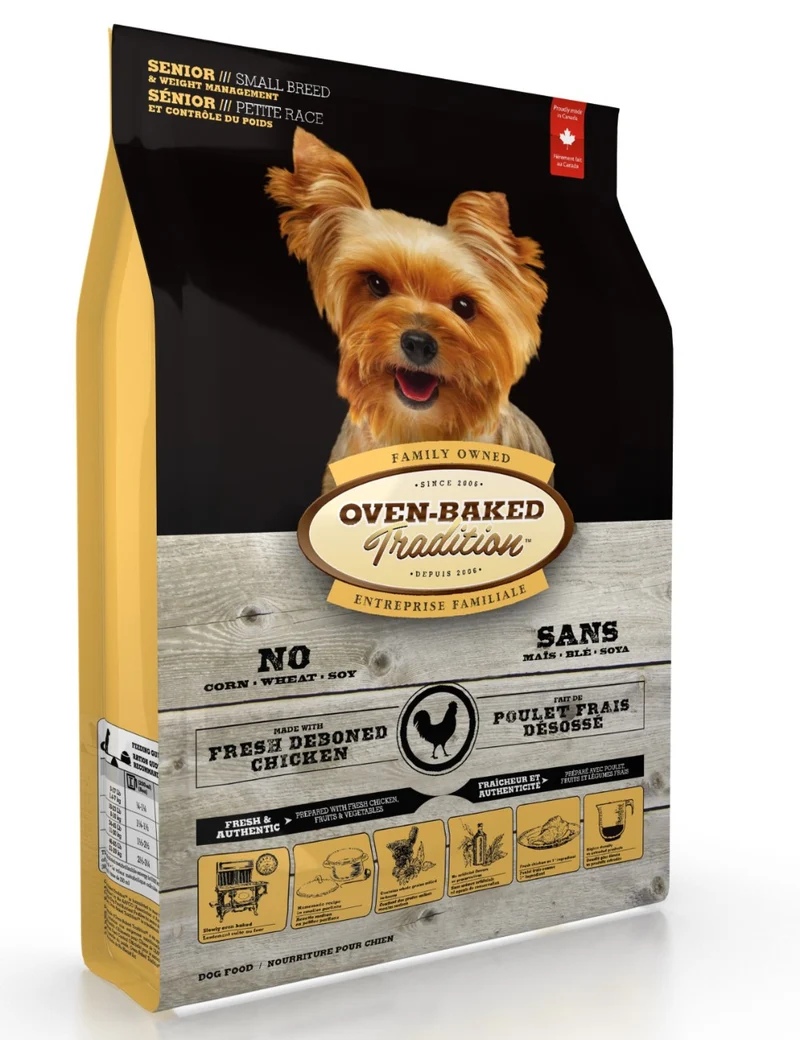 Oven-Baked Tradition Nourriture sèche pour chien de petite race sénior - Contrôle du poids - Poulet