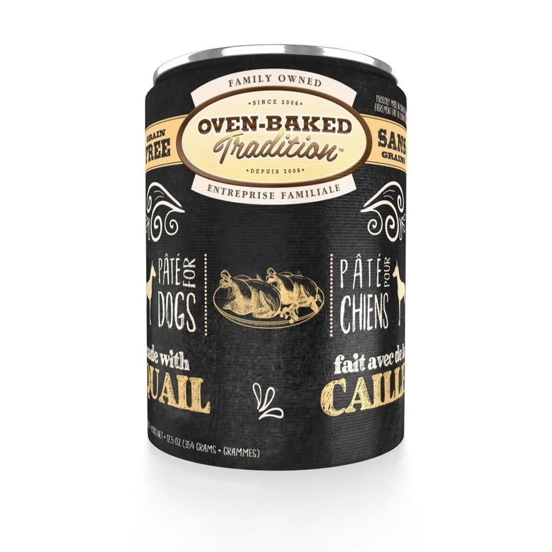 Oven-Baked Tradition Nourriture en conserves pour chien - Pâté de caille 12.5 oz