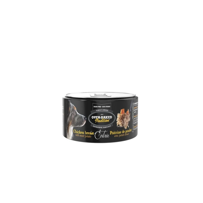 Oven-Baked Tradition Nourriture en conserves pour chien - Entrée de poitrine de Poulet avec patate douce 5.5 oz